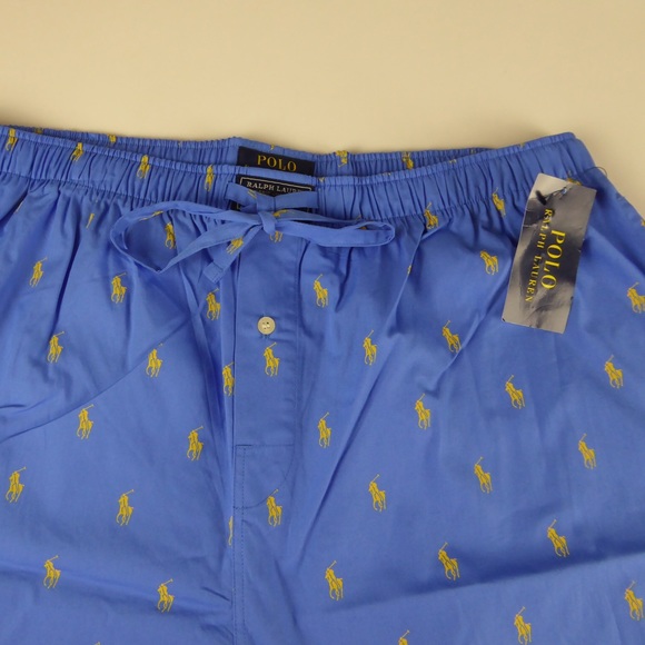 Pajama Lounge Pants Polo Ralph Lauren w Pony Logos - Picture 2 of 4